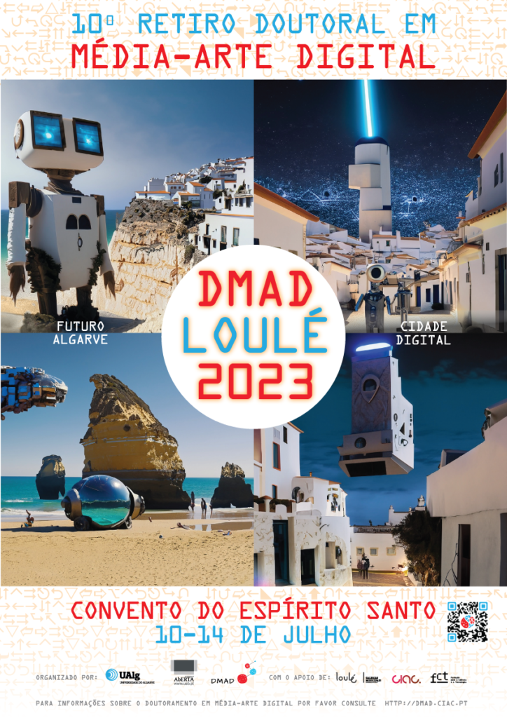 Realiza-se já na próxima semana o 10º Retiro Doutoral em Média-Arte Digital (Retiro DMAD 2023), entre os dias 10 e 14 de julho, no Convento do Espírito Santo, em Loulé.